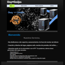 guns&cookis web page. Design, Publicidade, UX / UI e Informática projeto de Hector Silvan de la Rosa - 04.12.2012