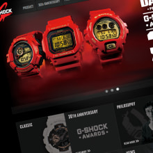G- Shock Casio Website. Design, and Web Design project by Nadia Arioui - 12.04.2012