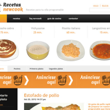 Recetas Newcook. Design, and UX / UI project by Laura Blanco García - 12.07.2012