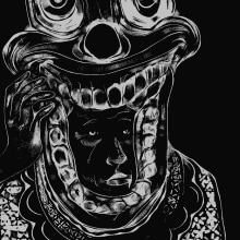Clown Frown. Ilustração tradicional projeto de Sergio Galarza - 16.12.2012