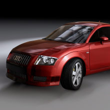 Audi TT  3d Modeling. Design, Ilustração tradicional, e 3D projeto de Alejandro Creo - 17.12.2012
