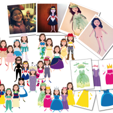 PaperDolls. Traditional illustration project by Irene Martos Gomez - 08.29.2012