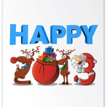 Happy Xmas!. Design, Traditional illustration, and 3D project by Santiago Manzi - 12.18.2012