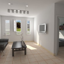 Interior vivienda galapagar. 3D projeto de israel colino - 28.12.2012