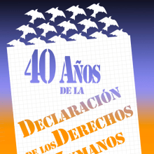 40 Años de la Declaración de los Derechos Humanos. Ilustração tradicional projeto de Ignacio Figueredo Zalve - 29.12.2012