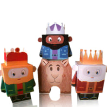 Los Reyes Magos. Design, and Traditional illustration project by Helena Quintanilla Montenegro - 01.02.2013