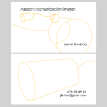 Juan M. Fernández - Bussines Card. Design e Ilustração tradicional projeto de Silvia Garcia - 02.01.2013