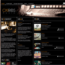 Oxiros music. Projekt z dziedziny Design,  Muz, ka, Programowanie, Informat i ka użytkownika Carlos Andreu Gasca - 09.01.2013