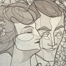 "La Flor y Nata". Design, and Traditional illustration project by Javier Jubera García - 01.10.2013