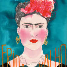 Frida Kahlo. Design, Traditional illustration, and Advertising project by Laia Jou - 01.29.2013