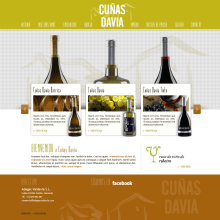 Boceto Web Cuñas Davia V1. Een project van  Ontwerp,  Reclame, UX / UI e IT van Aldara Iglesias Iglesias - 06.02.2013