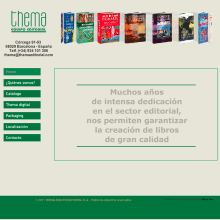Site Web THEMA EQUIPO EDITORIAL. Un proyecto de Diseño, Ilustración tradicional, Programación e Informática de Angel Pablo Martín Terriza - 14.12.2012