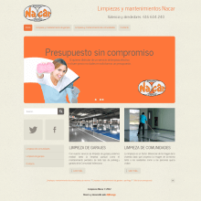Web corporativa para Limpiezas Nacar. Projekt z dziedziny Design i Programowanie użytkownika Ana Quintela - 09.02.2013