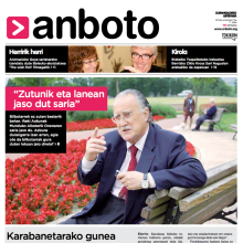 Re-diseño del periódico Anboto. Design project by Nuria Hache - 02.12.2013
