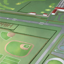 Mapa centro de deportes.. Un proyecto de Ilustración tradicional de Marco Antonio Paraja Corbato - 21.02.2013