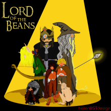 Lord of the beans. Ilustração tradicional projeto de Elena Bellido - 21.02.2013