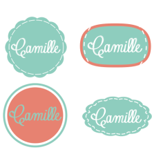 Camille, logotipo. Design, and Traditional illustration project by Marta Celma Nebot - 02.22.2013