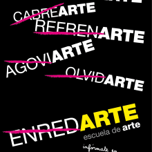 Campaña publicitaria Escuela de Arte de Guadalajara. Un projet de  de Delia Ruiz - 25.02.2013