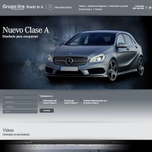 Landing Page - Nuevo Clase A - Mercedes Benz. Een project van  Ontwerp,  Reclame, Programmeren, Fotografie, Film, video en televisie y UX / UI van Jonathan Rikles - 04.03.2013