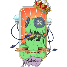 The Descomposed King. Ilustração tradicional projeto de Jose Carlos Rivero Rguez - 22.03.2013