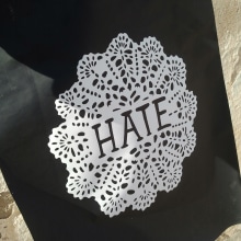 Hate print. Design, and Traditional illustration project by Bernat Solsona - 03.30.2013
