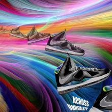 Nike Across Unreality. Design, Traditional illustration, and Advertising project by Marian Viñas Fernández - 04.02.2013
