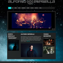 Alfonso Espriella - Web Site. Design, e Programação  projeto de Andres Moreno Hoffmann - 03.04.2013