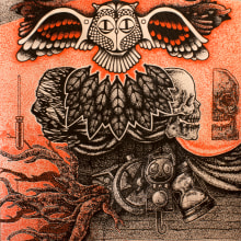 El buho. Un proyecto de Ilustración tradicional de Fernando López Tarodo - 04.04.2013