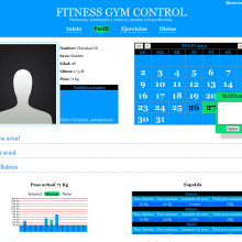 Fitness Gym Control. Design, Programação  e Informática projeto de Christian Gil - 08.09.2013
