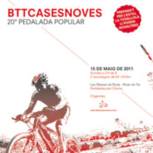 Cartell Pedalada Btt Cases Noves 2011. Design, and Photograph project by Albert Fernández - 04.19.2013
