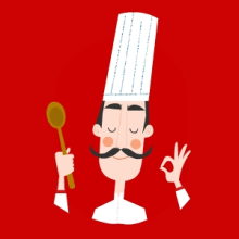 La Cuisine Française. Un proyecto de Diseño e Ilustración tradicional de Menú familiar - 25.04.2013