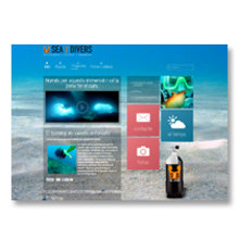 web Sea Divers. Design, Publicidade, e Programação  projeto de Kike Fernández - 27.04.2013