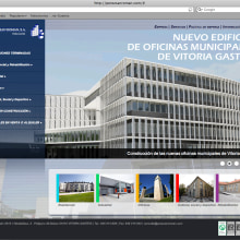 Diseño de página web para la constructora Perez de San Román. Un proyecto de Diseño de María Romero Alonso - 28.04.2013