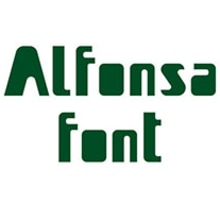 Alfonsa font / Tipografía. Design gráfico, e Tipografia projeto de Vicente Gómez Alfonso - 07.05.2013