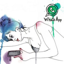 WhatsAp. Design e Ilustração tradicional projeto de Natalia Vera - 07.05.2013