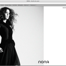 Nona. Fashion designer (website).. Un proyecto de Diseño y Programación de VictorABAD - 11.05.2013
