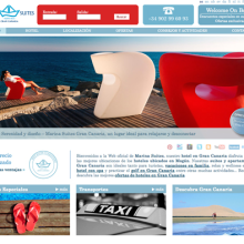 Web Hotel Marina Suites Gran Canaria. Design, UX / UI e Informática projeto de Ateigh Design Creación & Diseño Web - 14.05.2013