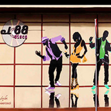 Disco Pub 88 Ein Projekt aus dem Bereich Design, Traditionelle Illustration, Werbung, Musik, Motion Graphics, Installation, Programmierung, Fotografie, Kino, Video und TV, UX / UI, 3D und Informatik von Estudio Aerosol - 14.05.2013