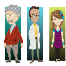 Personajes del SITP. Ilustração tradicional projeto de Jeux Faresawller - 15.05.2013