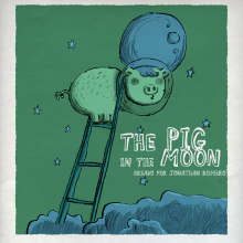 THE PIG ON THE MOON. Un proyecto de Ilustración tradicional de Jonathan Romero Ruiz - 16.05.2013