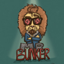 Mr. Bunker. Ilustração tradicional projeto de Oriana Chalbaud - 20.05.2013