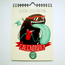 Calendario 2013. Design e Ilustração tradicional projeto de Jotaká - 21.05.2013