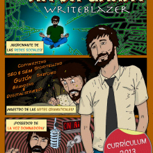 WriteBlazer. Traditional illustration, and Advertising project by Aitor Zaius - 05.22.2013