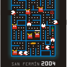 San Fermín 2004.. Un proyecto de Diseño, Ilustración tradicional y Publicidad de Colortown Art - 23.05.2013