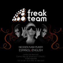 web Freak Team. Design, e Programação  projeto de David del Prado Martínez - 28.05.2013