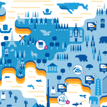 BBVA infographics. Illustration, and Advertising project by relajaelcoco - 05.28.2013