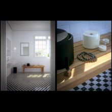 bathroom. Installations, Photograph, and 3D project by aitor puente espiga - 06.02.2013