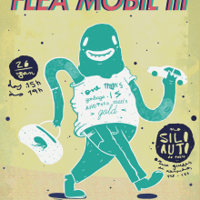 Flea Market Mobil. Design, and Traditional illustration project by olaulau - 06.05.2013