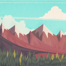 landscape. Design, Traditional illustration, and Advertising project by marc marín - 06.20.2013