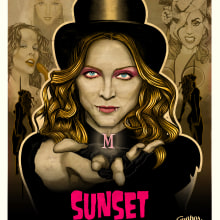 Sunset of the queen. Design, and Traditional illustration project by Fernando Fernández Torres - 06.21.2013